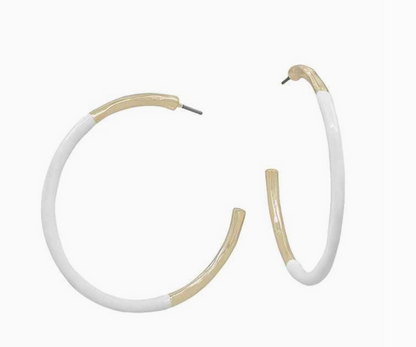 Gold Thin Hoop Color Coated Accent