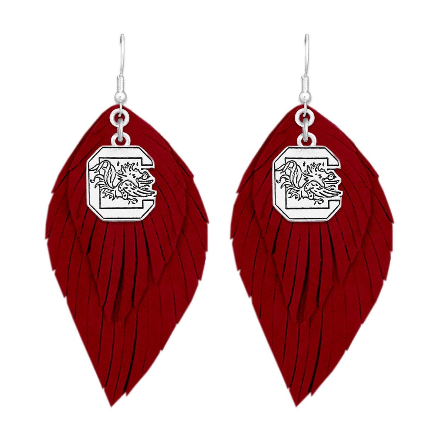 South Carolina Gamecocks NCAA Antique Logo Boho Babe Earring*