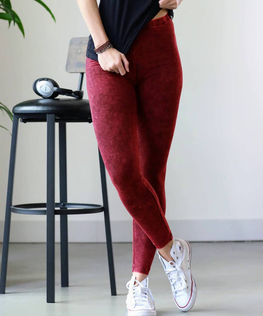 Garnet Mineral Wash Leggings*