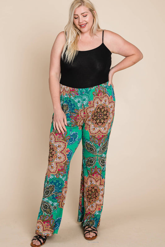 Fall Paisley Palazzo Pants*