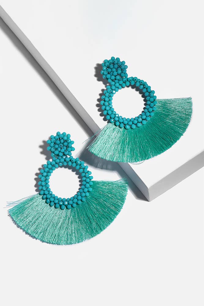 Bead-azzle Turquoise Earrings*