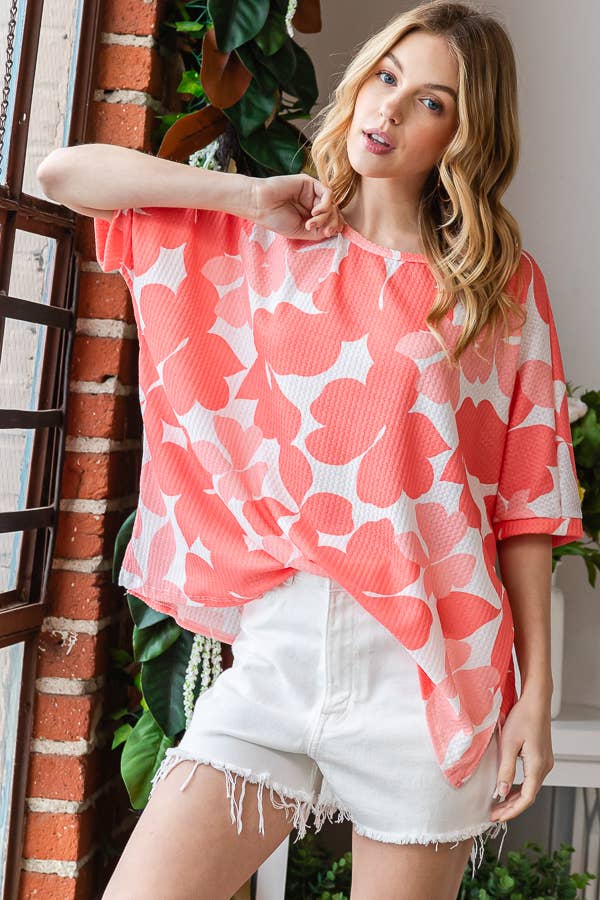 Spring Ready Waffle Top*