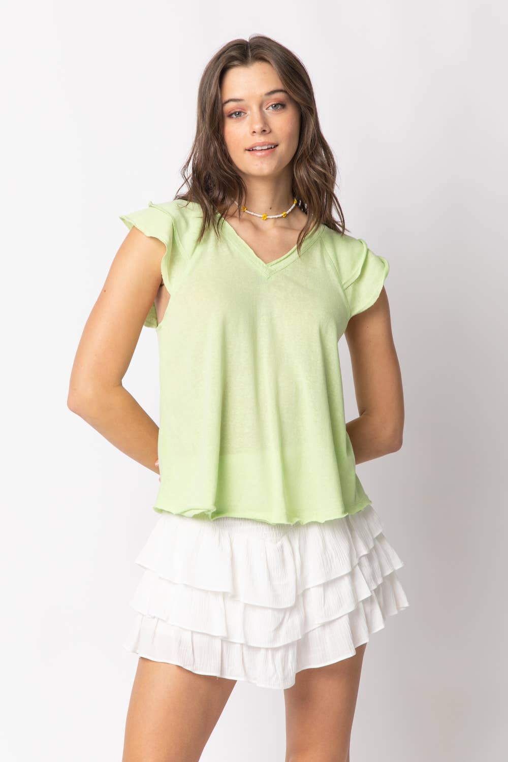 Lime Frills Top*