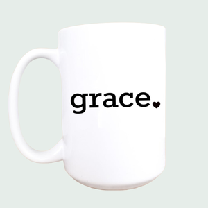 15oz Grace ceramic coffee mug