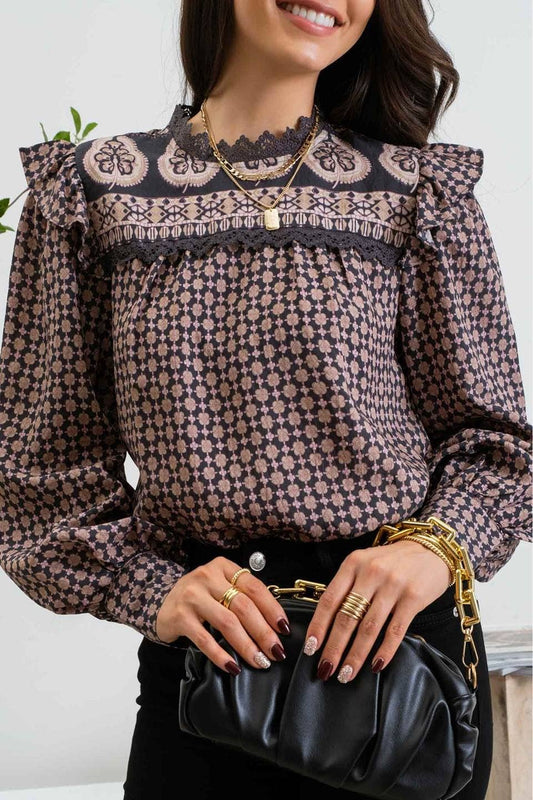 Elegant Geometric Blouse*