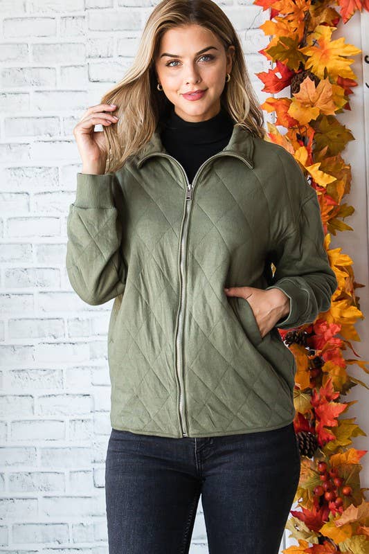 Quilted Olive Jacket*