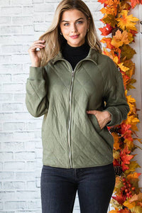 Quilted Olive Jacket