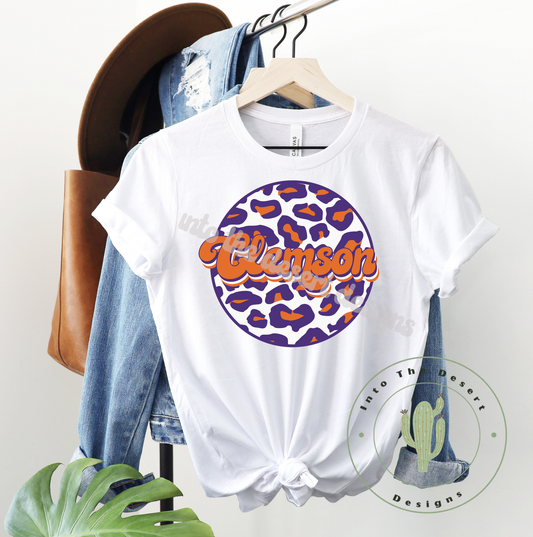 Clemson Leopard Circle T