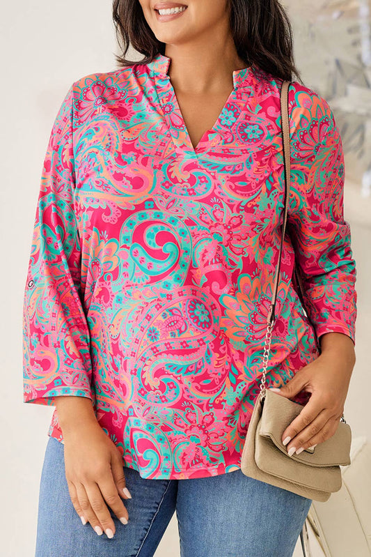 Rose Paisley Top*