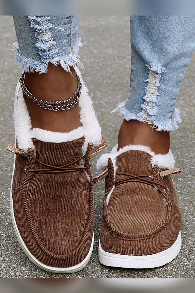 Fluffy Slip On Shoes