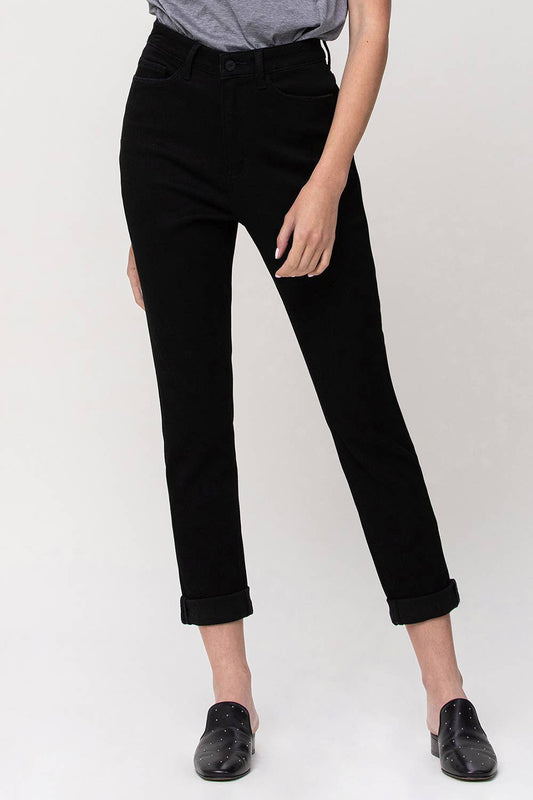 Vervet Jet Black Mom Jeans*