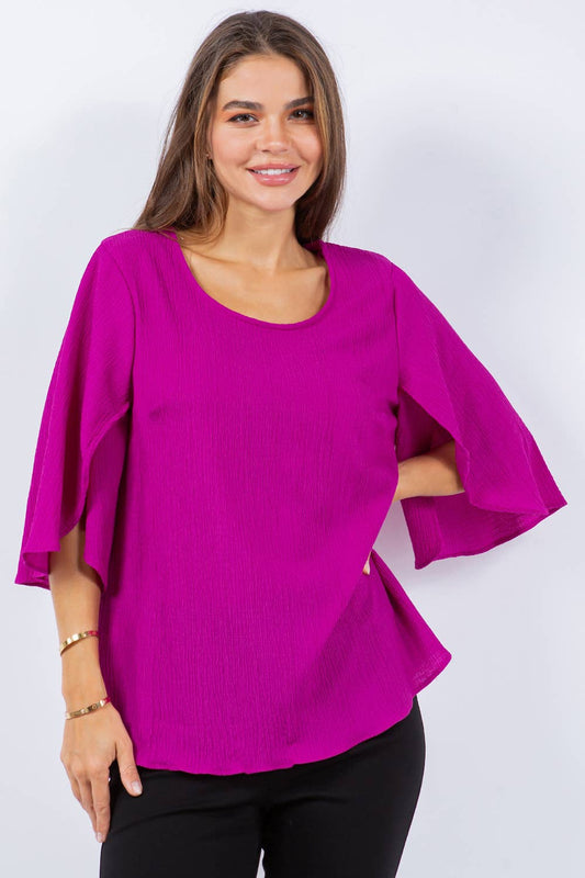 Magenta Tulip Top*