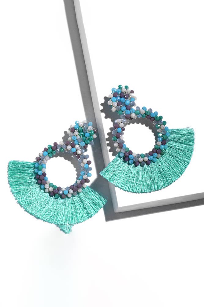 Bead-azzle Sea Blue Earrings*