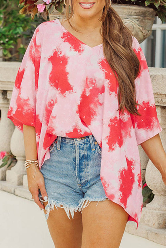 Red Tie-Dye Tunic*