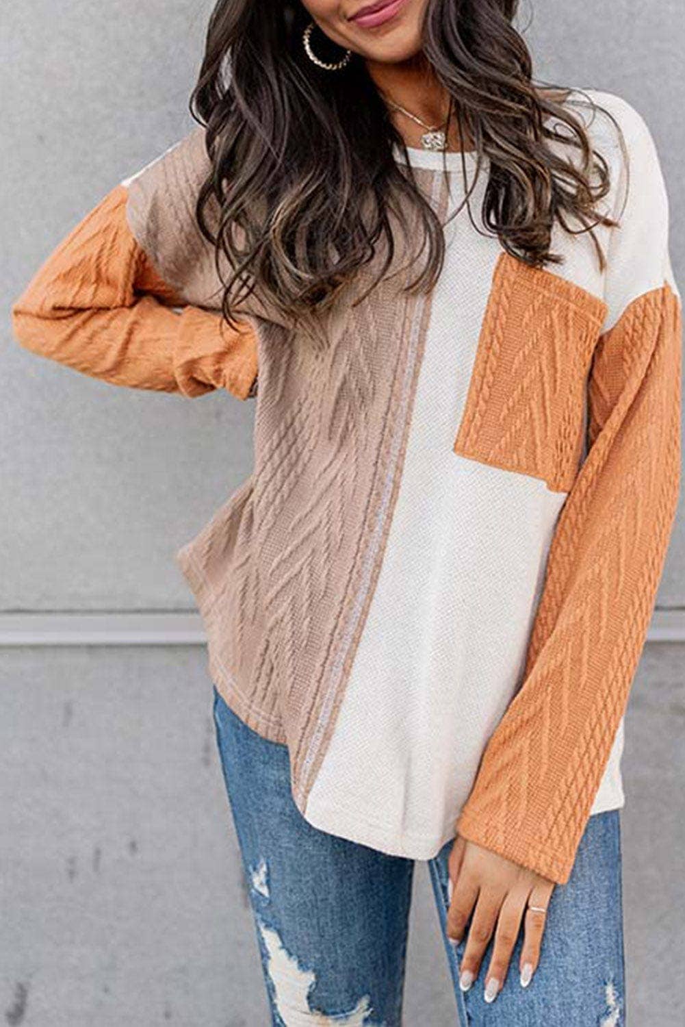 Rayna Colorblock Knit Top*