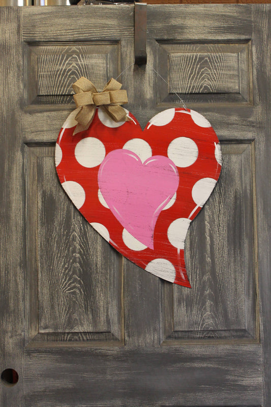 Heart door hanger*