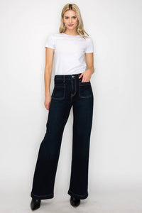 High Rise Front Pocket Jeans*