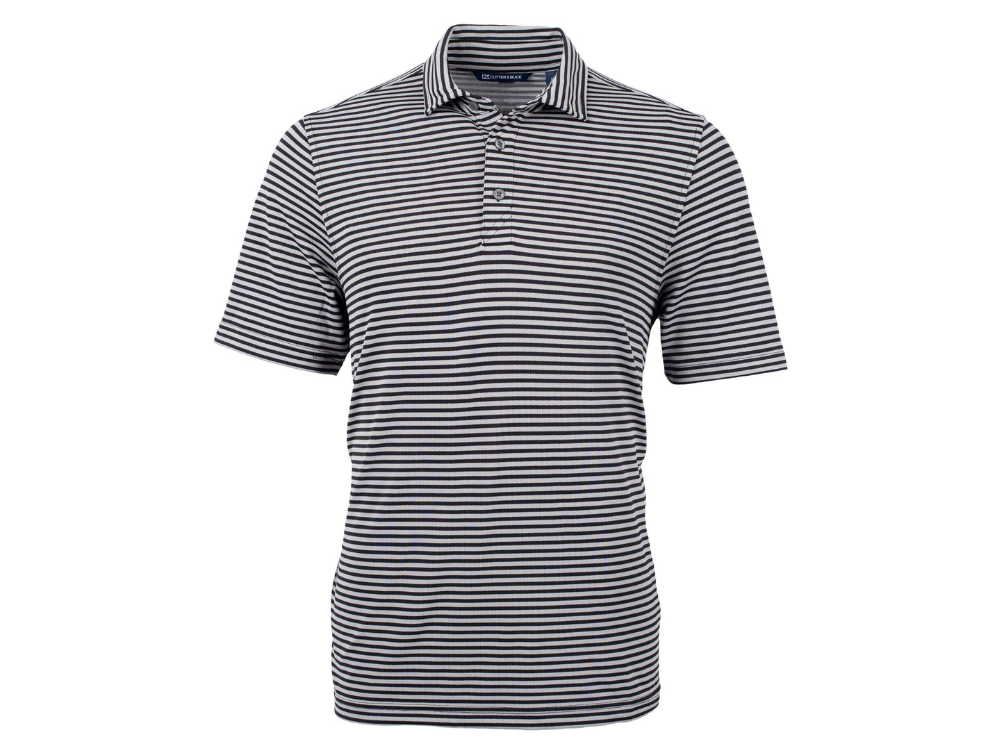 Cutter & Buck Virtue Eco Pique Stripe Polo-Black*