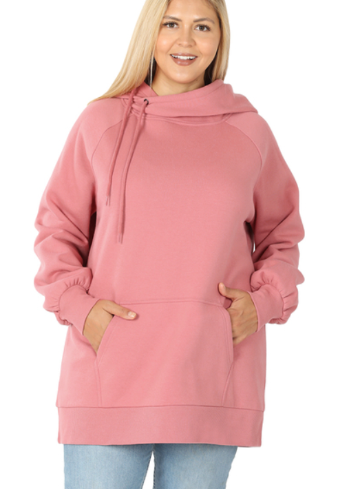 Dusty Rose Pullover, Curvy*