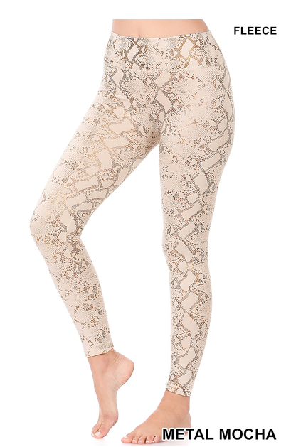 JUNIOR SNAKESKIN LEGGINGS