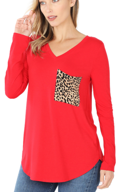 Leopard Pocket Tee