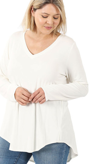 Ivory Long Sleeve Top