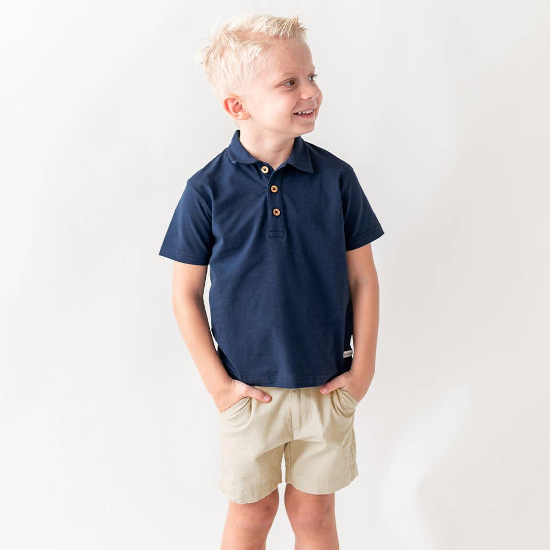 Rugged Butt Dark Navy Short Sleeve Polo