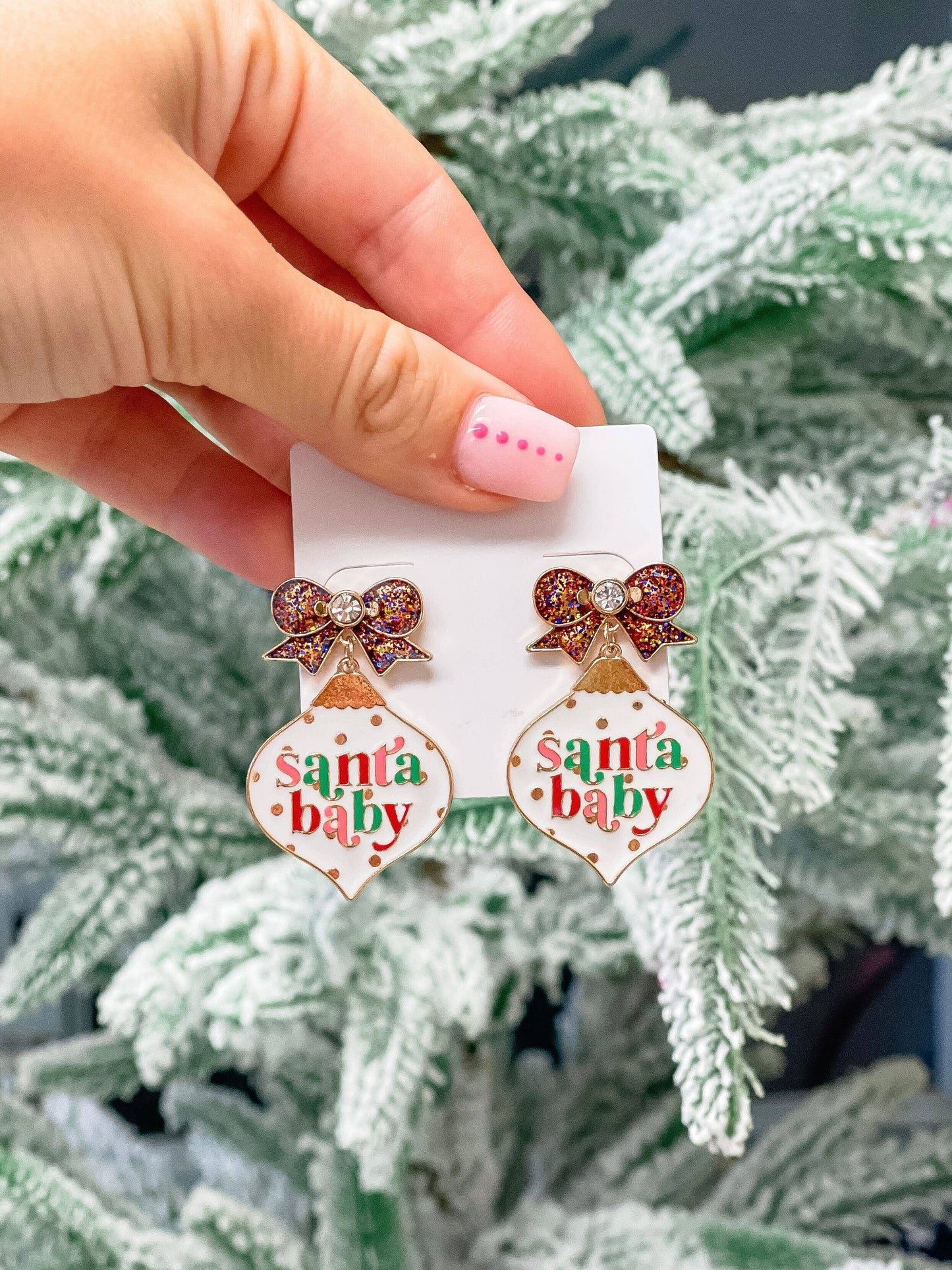 'Santa Baby' Dangle Earrings