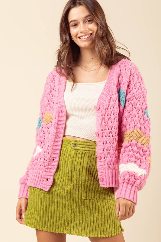 Cozy Colorful Cardigan*