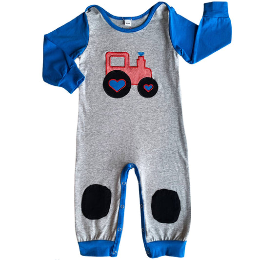 For the Love of A Tractor Romper