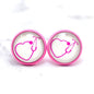 Stethoscope Heart Stud Earrings*