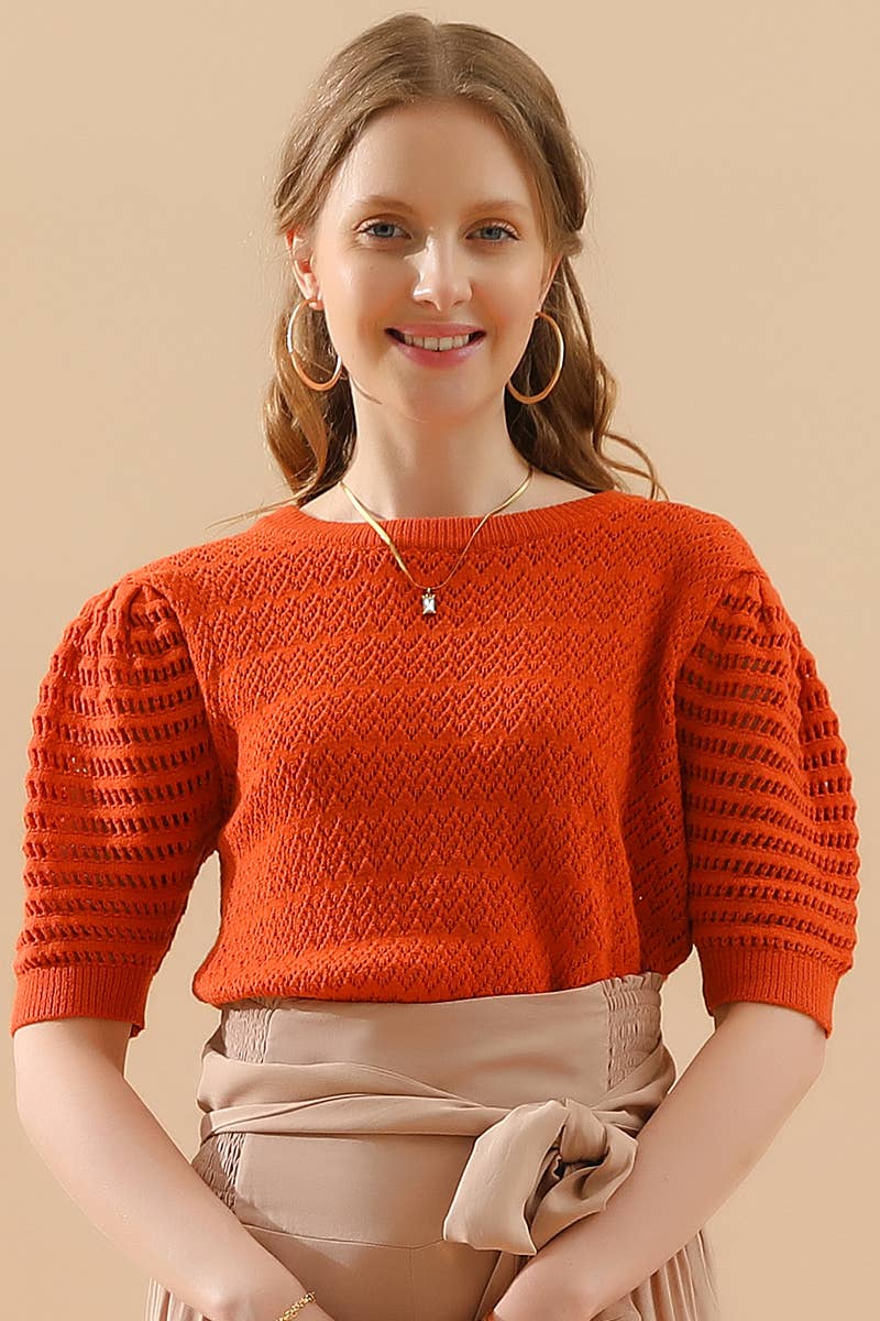 Burnt Orange Sweater*