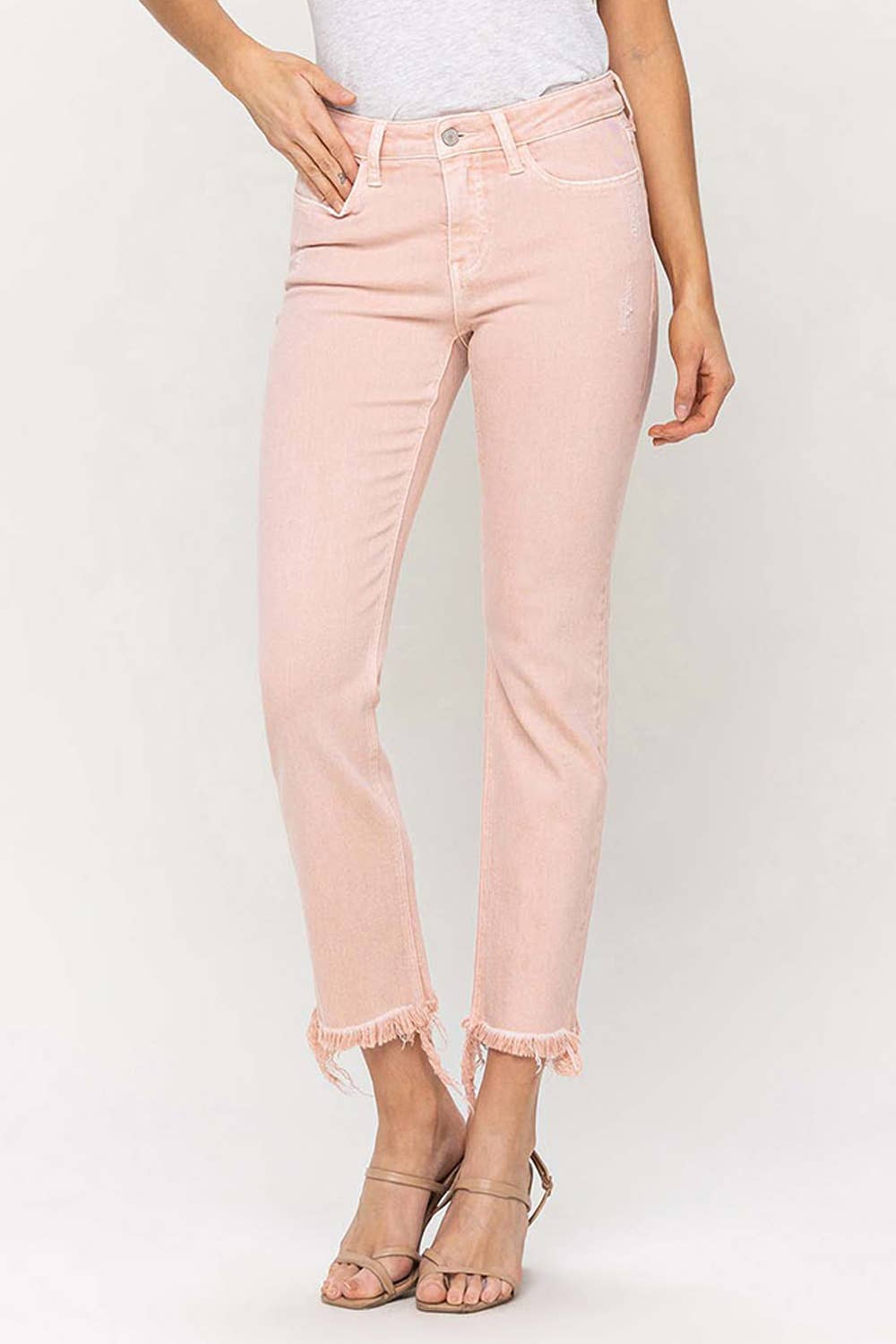 Pink Vervet Cropped Jeans*