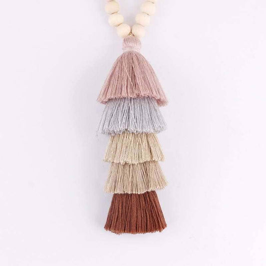 Neutrals Tassel Necklace*