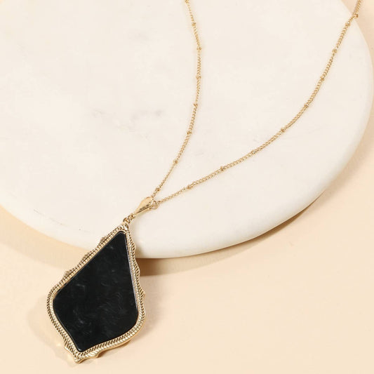 Rhombus Shape Pendant Necklace*