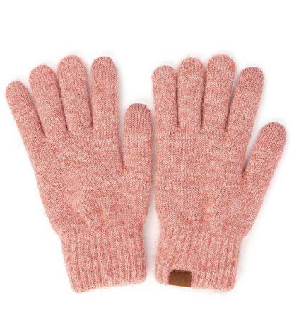 C.C Heather Knit Plain Gloves