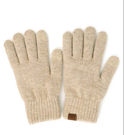 C.C Heather Knit Plain Gloves