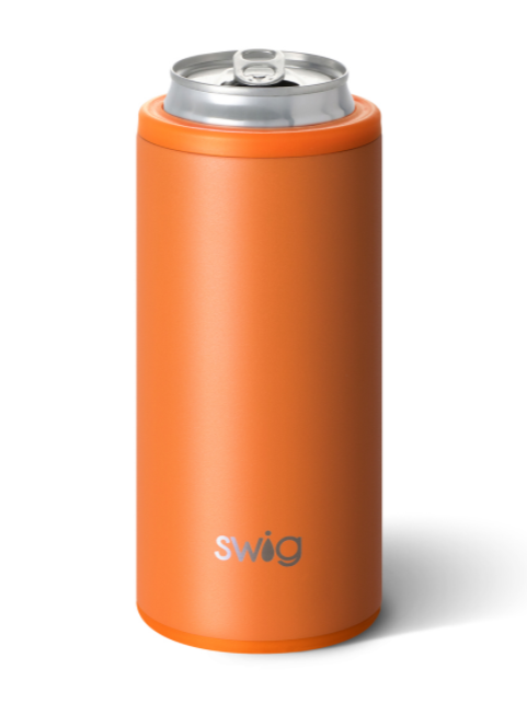 SWIG Matte Orange Skinny Can Cooler